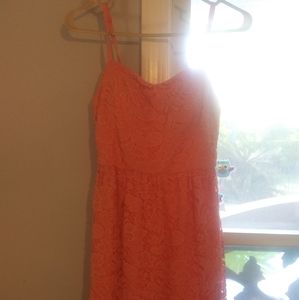 As U Wish Peach Floral Dress